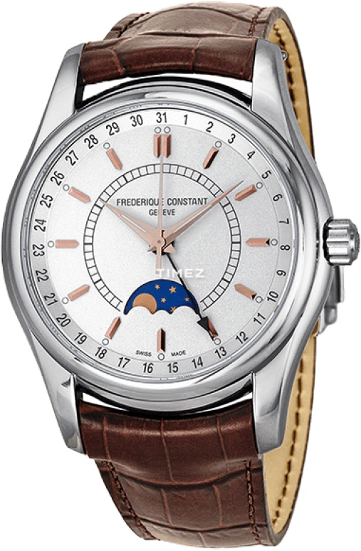Frederique Constant,Vintage Rally 43mm,43mm,Stainless Steel,White,Automatic,Moonphase,Day,FC,FC-330V6B6