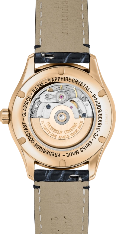 Frederique Constant,Ladies Automatic 36mm,36mm,Stainless Steel,White,In-house Caliber,Sapphire,Crystal Glass,FC,FC-318MPWN3B4