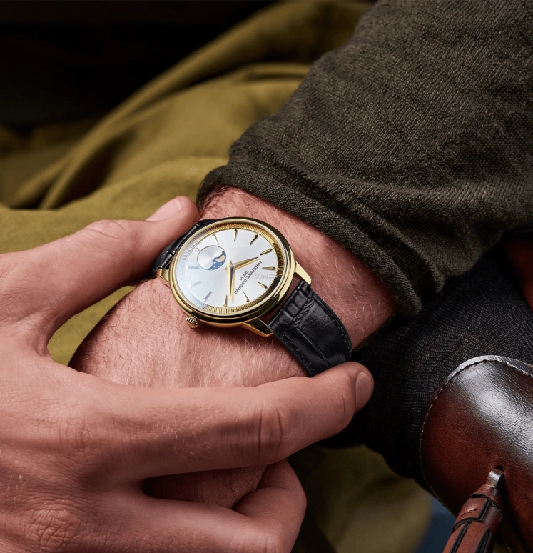 Frederique Constant,Classics 37mm,37mm,Stainless Steel,Silver,Quartz,Moonphase,In-house Caliber,FC,FC-206S3S5