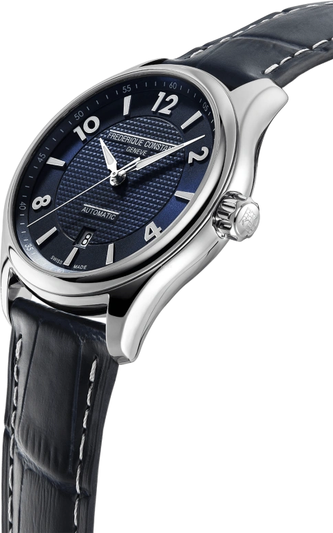 Frederique Constant,Runabout 42mm,42mm,Stainless Steel,Luminous,White,Silver,Blue,Automatic,38hours,In-house Caliber,FC,FC-303RMN5B6