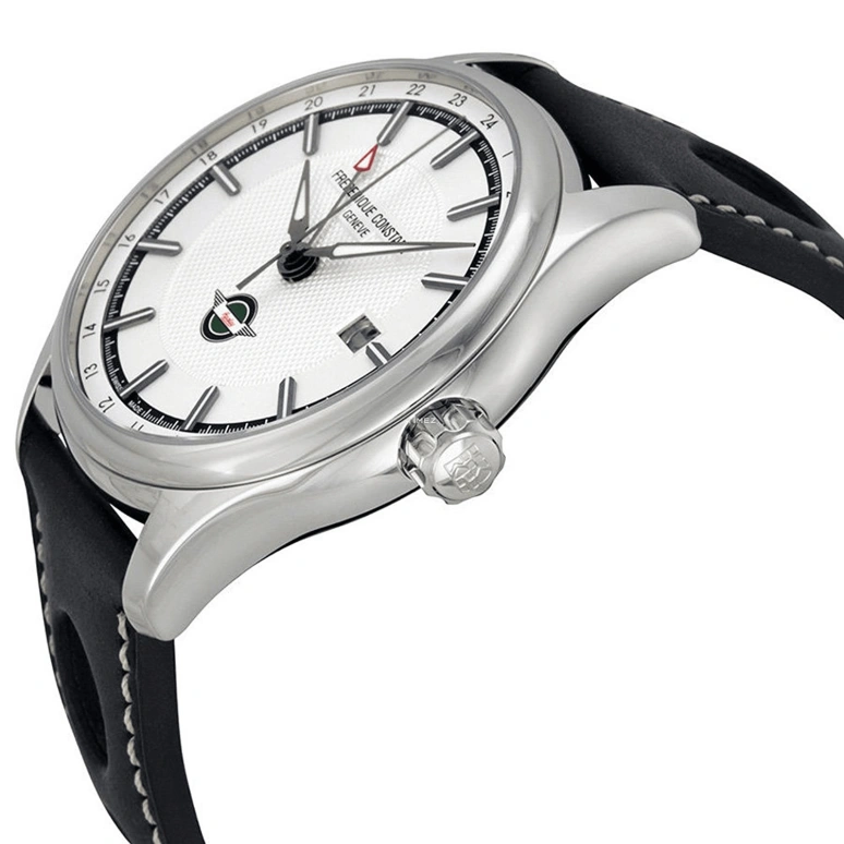 Frederique Constant,Vintage Rally 40mm,40mm,Stainless Steel,Silver,Automatic,Day,Dule Time,FC,FC-350HS5B6