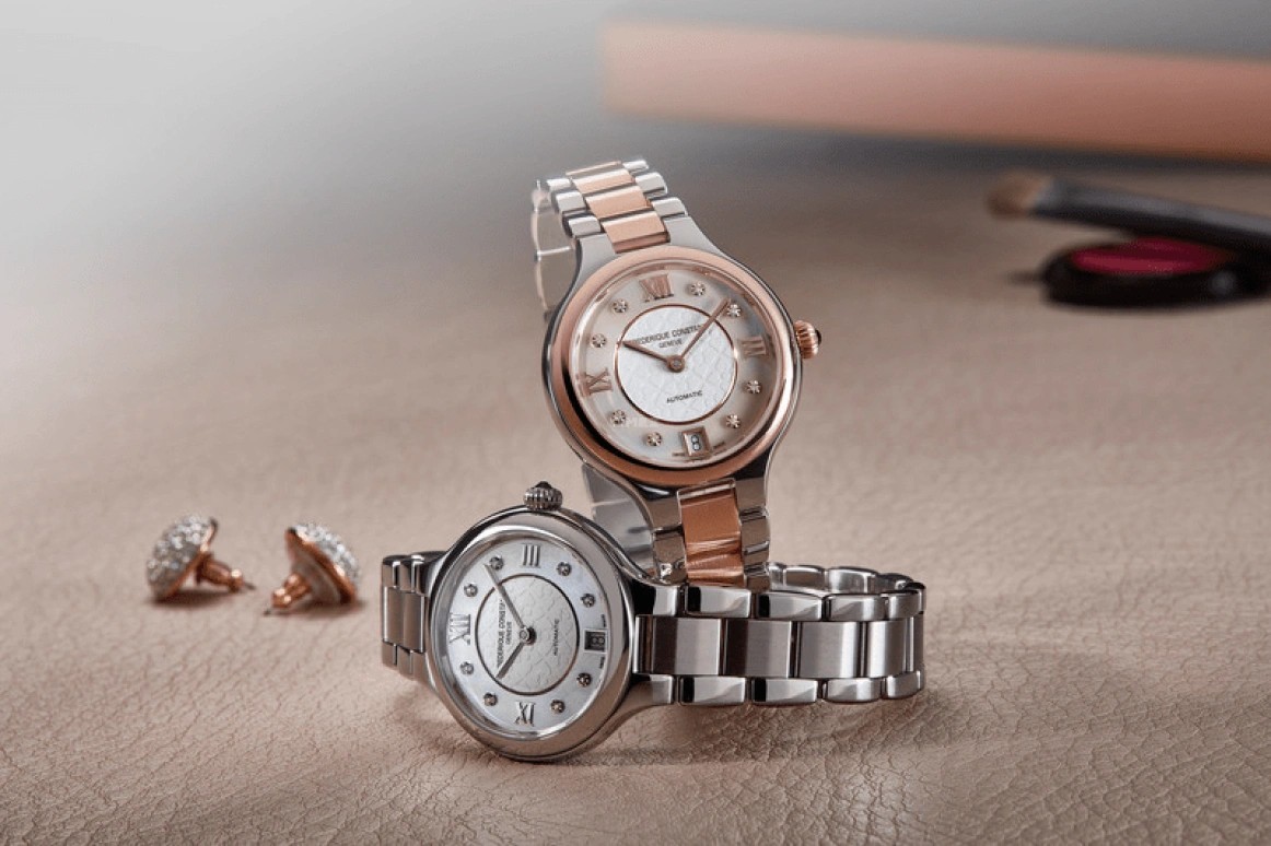 Frederique Constant,Classics 33mm,33mm,Stainless Steel,Rose,Silver,Automatic,38hours,In-house Caliber,FC,FC-306WHD3ER2B