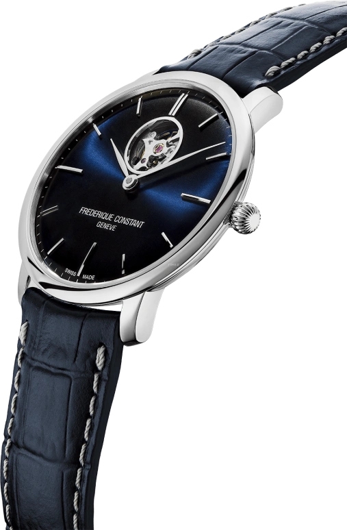 Frederique Constant,Slim Line 40mm,40mm,Stainless Steel,Blue,In-house Caliber,Sapphire,Crystal Glass,FC,FC-312N4S6
