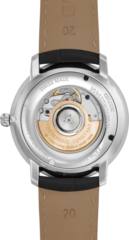 Frederique Constant,Slim Line 40mm,40mm,Stainless Steel,Blue,In-house Caliber,Sapphire,Crystal Glass,FC,FC-312N4S6