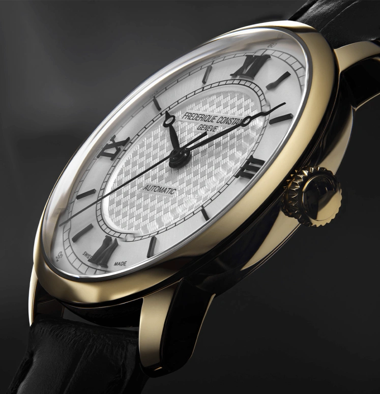 Frederique Constant,Classics 38.50mm,38.50mm,Stainless Steel,Silver White,Automatic,Gold,FC,FC-301S3B5