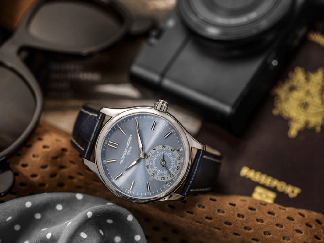 Frederique Constant,Horological Smartwatch 42mm,42mm,Stainless Steel,Blue,Quartz,In-house Caliber,Sapphire,Crystal Glass,FC,FC-285LNS5B6