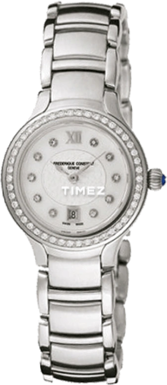 Frederique Constant,Classics 31mm,31mm,Stainless Steel,White,Quartz,Day,In-house Caliber,FC,FC-220WHD2ERD6B