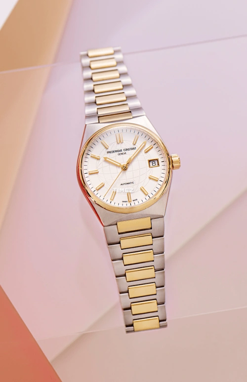 Frederique Constant,Other 34mm,34mm,Stainless Steel,Silver,Automatic,Day,Sapphire,Crystal Glass,FC,FC-303V2NH3B