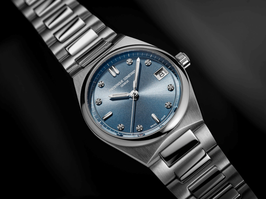 Frederique Constant,Highlife 31mm,31mm,Stainless Steel,Blue,Quartz,Day,In-house Caliber,FC,FC-240LND2NH26B