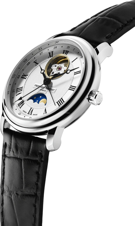 Frederique Constant,Classics 42mm,42mm,Stainless Steel,Silver,In-house Caliber,Sapphire,Crystal Glass,FC,FC-335MC4P6
