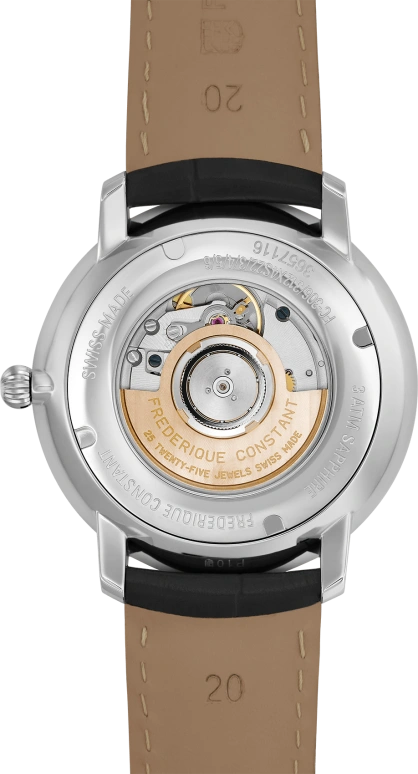 Frederique Constant,Slim Line 40mm,40mm,Stainless Steel,Silver,In-house Caliber,Sapphire,Crystal Glass,FC,FC-312S4S6