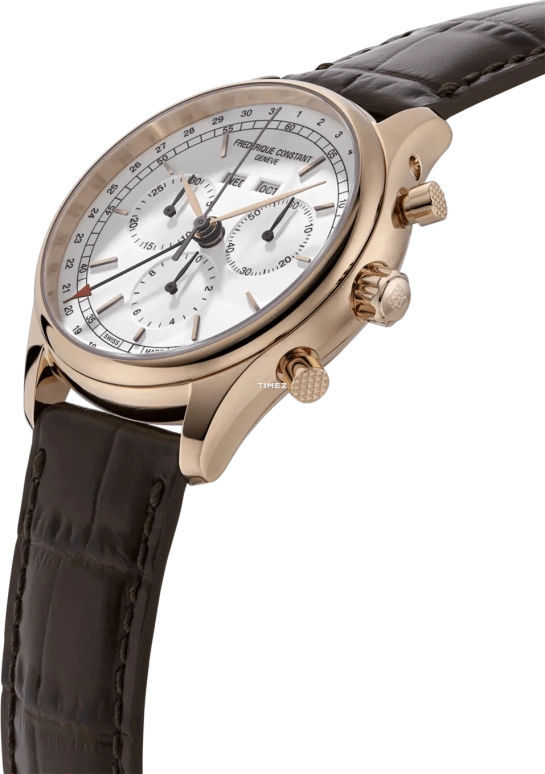 Frederique Constant,Classics 40mm,40mm,Stainless Steel,Silver,Quartz,Chronograph,Month,Date,Day,Sapphire,Crystal Glass,Round,FC,FC-296SW5B4