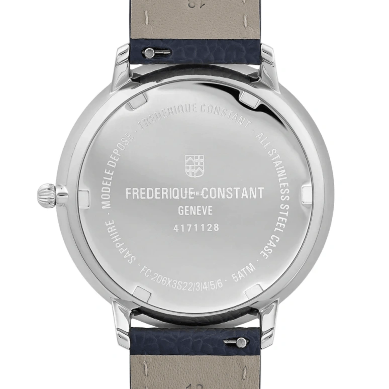 Frederique Constant,Classics 41mm,41mm,Stainless Steel,Silver,Quartz,Moonphase,In-house Caliber,FC,FC-206RS3S6