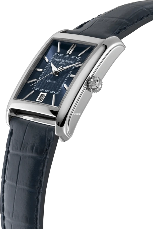 Frederique Constant,Classics 30.40x33.30mm,30.40x33.30mm,Stainless Steel,Blue,Automatic,Day,Sapphire,Crystal Glass,FC,FC-303N4C6