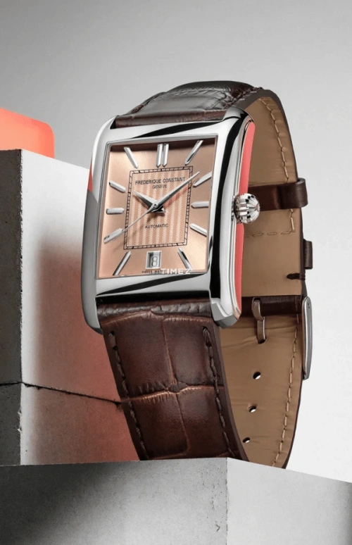 Frederique Constant,Classics 42.30x30mm,42.30x30mm,Stainless Steel,Salmon,Automatic,Day,38hours,FC,FC-303SAL4C6