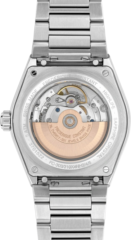 Frederique Constant,Highlife 41mm,41mm,Stainless Steel,Blue,Automatic,38hours,In-house Caliber,FC,FC-303BL4NH6B