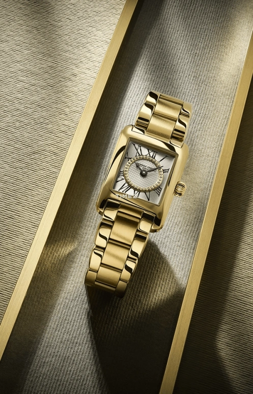 Frederique Constant,Classics 23x21mm,23x21mm,Stainless Steel,Silver,Quartz,Sapphire,Crystal Glass,Square,FC,FC-200MCDC25B