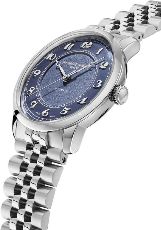 Frederique Constant,Classics 38.50mm,38.50mm,Stainless Steel,Blue,Automatic,38hours,In-house Caliber,FC,FC-301BL3B6B