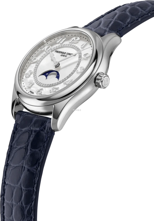 Frederique Constant,Classics 36mm,36mm,Stainless Steel,White,Automatic,Moonphase,Sapphire,Crystal Glass,FC,FC-331MPWD3B6