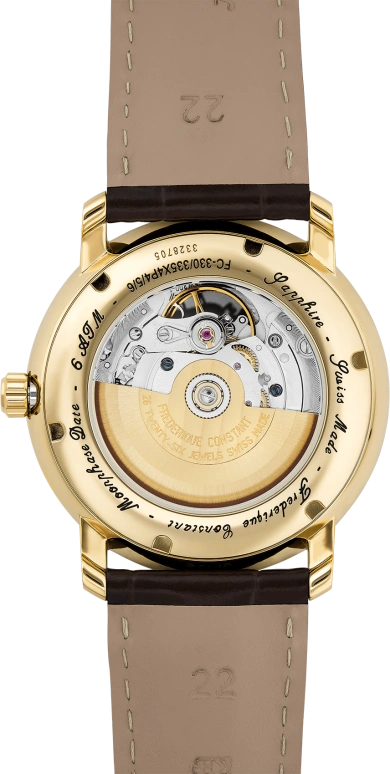 Frederique Constant,Classics 40mm,40mm,Stainless Steel,Silver,In-house Caliber,Sapphire,Crystal Glass,FC,FC-335MC4P5