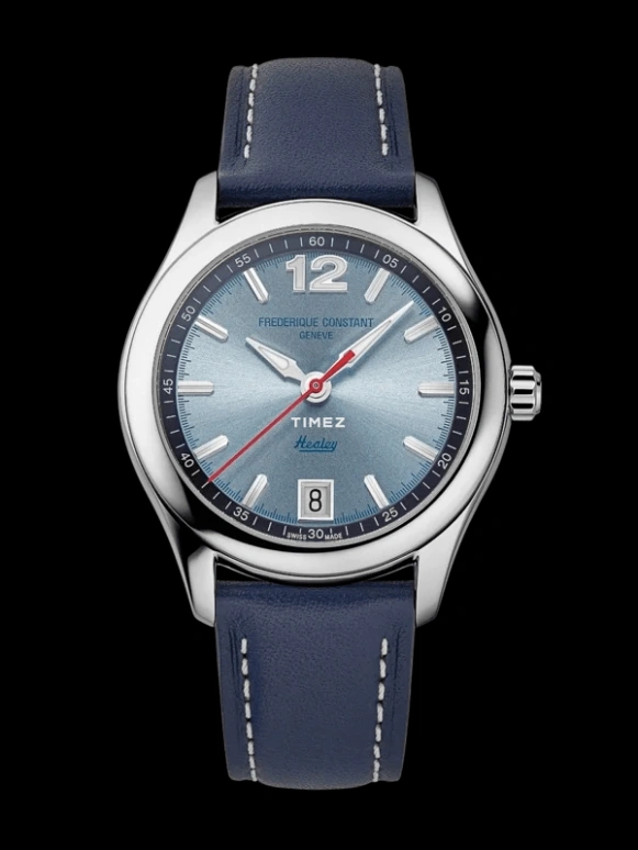 Frederique Constant,Classics 36mm,36mm,Stainless Steel,Blue,Automatic,Day,38hours,FC,FC-303HLBN3B6