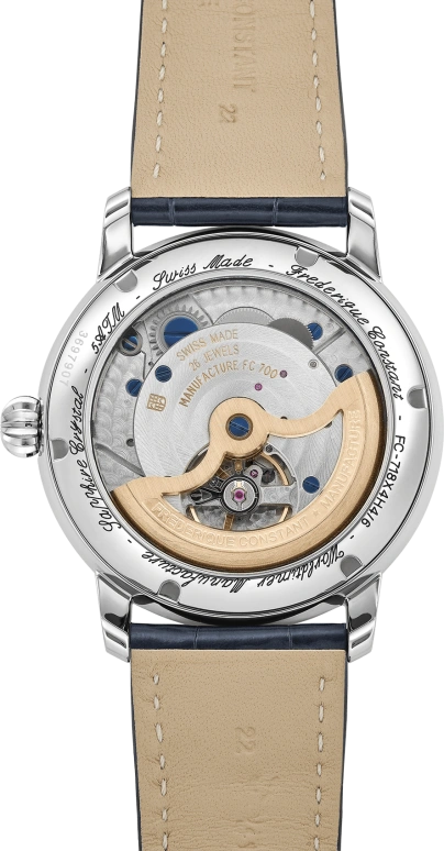 Frederique Constant,Manufacture 42mm,42mm,Stainless Steel,Silver,Automatic,Date,World Time,FC,FC-718WM4H6