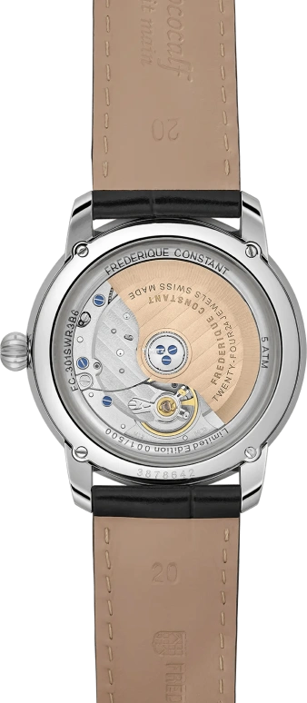 Frederique Constant,Classics 38.50mm,38.50mm,Stainless Steel,Silver,Automatic,Sapphire,Crystal Glass,Round,FC,FC-301SWR3B6