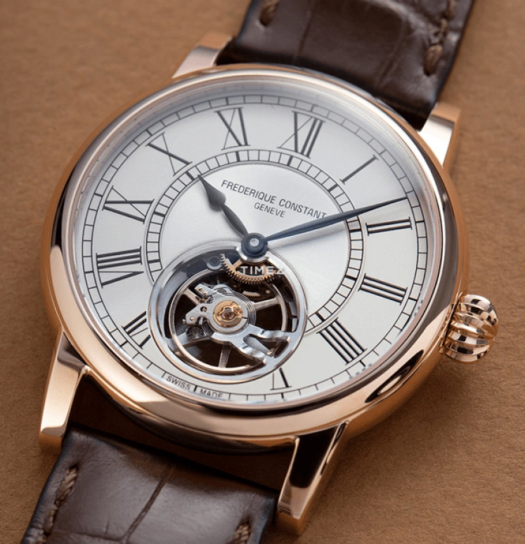 Frederique Constant,Classics 39mm,39mm,Rose Gold,Cream,Automatic,Tourbillon,Sapphire,Crystal Glass,FC,FC-930EM3H9