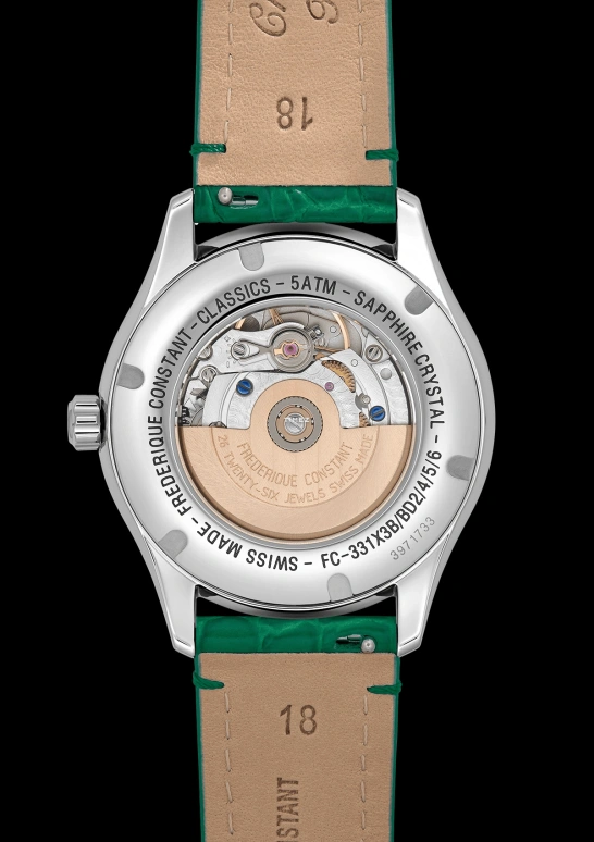 Frederique Constant,Classics 36mm,36mm,Stainless Steel,White,Automatic,Moonphase,Round,FC,FC-331MPWGRD3BD6