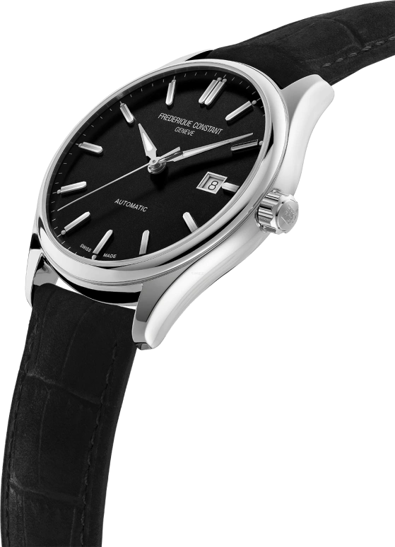 Frederique Constant,Classics 40mm,40mm,Stainless Steel,Black,Automatic,38hours,In-house Caliber,FC,FC-303NB5B6