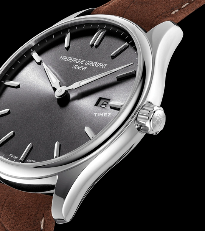 Frederique Constant,Classics 40mm,40mm,Stainless Steel,Grey,Quartz,Day,Sapphire,Crystal Glass,FC,FC-220DGS5B6