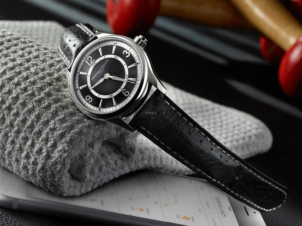 Frederique Constant,Horological Smartwatch 42mm,42mm,Stainless Steel,Rose,Silver,In-house Caliber,Sapphire,Crystal Glass,Round,FC,FC-282AS5B4