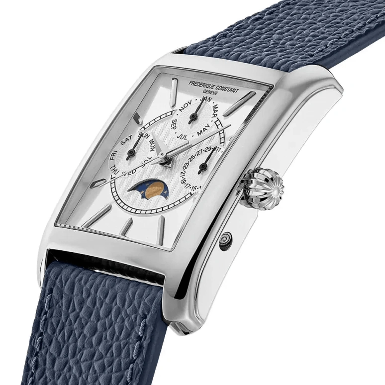 Frederique Constant,Classics 30mm,30mm,Stainless Steel,Silver,Quartz,Moonphase,Month,Date,Day,In-house Caliber,Sapphire,Crystal Glass,FC,FC-265S4C6