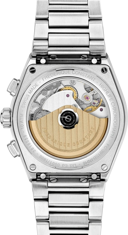 Frederique Constant,Other 41mm,41mm,Stainless Steel,White,Automatic,Chronograph,Day,FC,FC-391SB4NH6B