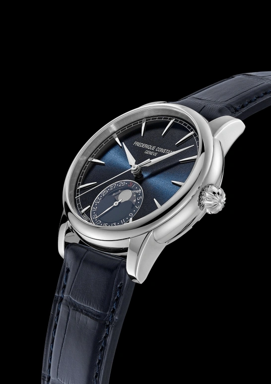 Frederique Constant,Manufacture 40mm,40mm,Stainless Steel,Blue,Automatic,Moonphase,Day,FC,FC-716N3H6