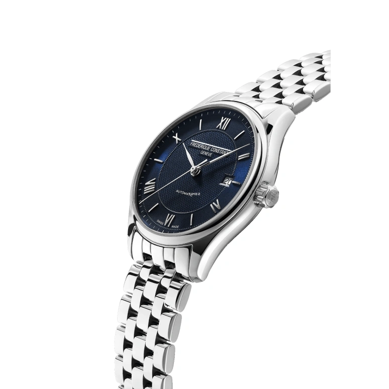 Frederique Constant,Classics 40mm,40mm,Stainless Steel,Blue,Automatic,38hours,In-house Caliber,FC,FC-303MN5B6B