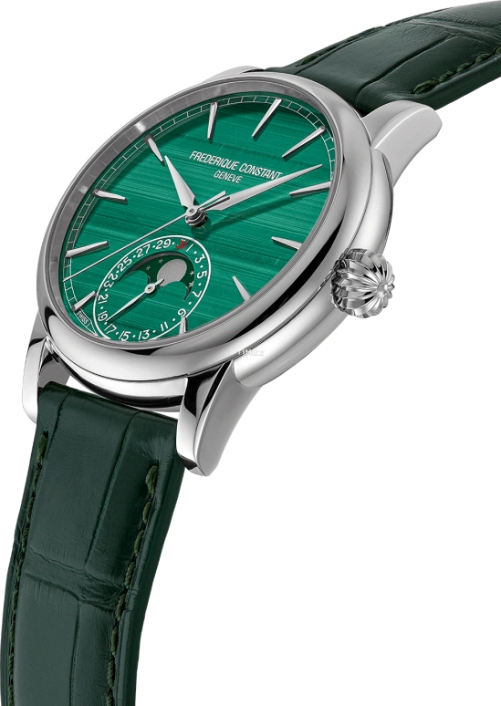 Frederique Constant,Manufacture 40mm,40mm,White Gold,Green,Automatic,Moonphase,Day,FC,FC-716MA3H8