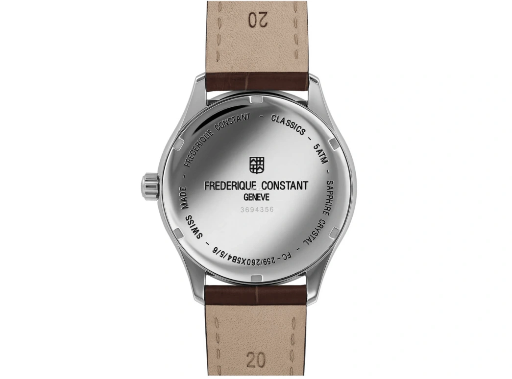 Frederique Constant,Classics 40mm,40mm,Stainless Steel,Blue,Quartz,Date,Day,FC,FC-259NT5B6