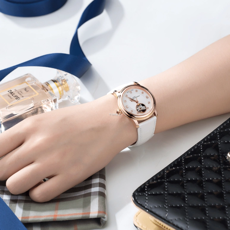Frederique Constant,Ladies Automatic 35mm,35mm,Stainless Steel,Rose,Silver,Silver White,Automatic,In-house Caliber,Sapphire,Crystal Glass,FC,FC-310HBAD2P4