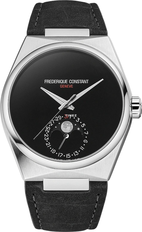 Frederique Constant,Highlife 39mm,39mm,Stainless Steel,Black,Automatic,Moonphase,Day,FC,FC-716ONB3NH6B