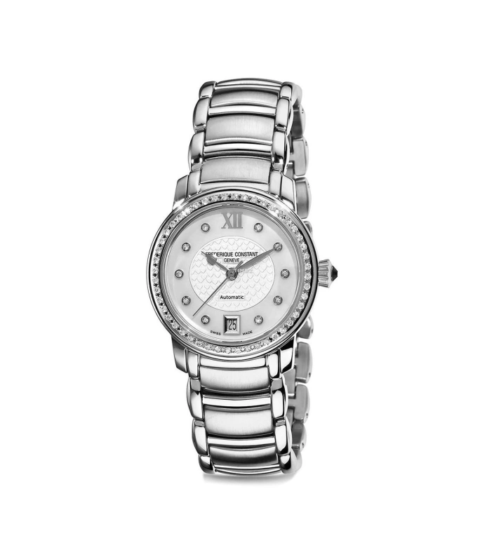 Frederique Constant,Classics 31mm,31mm,Stainless Steel,White,Quartz,Day,In-house Caliber,FC,FC-220WHD2ERD6B