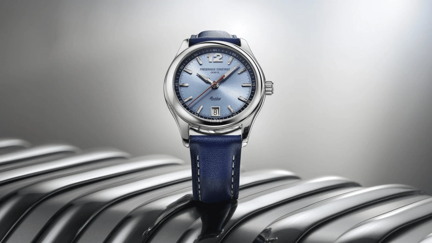 Frederique Constant,Classics 36mm,36mm,Stainless Steel,Blue,Automatic,Day,38hours,FC,FC-303HLBN3B6