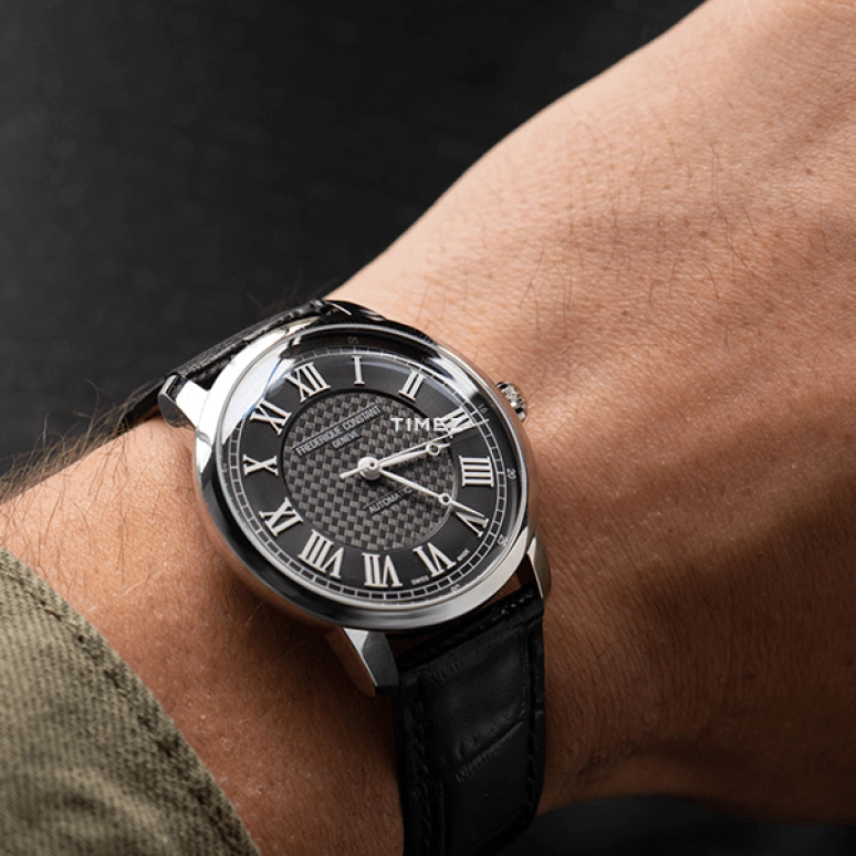 Frederique Constant,Classics 38.50mm,38.50mm,Stainless Steel,Black,Automatic,Sapphire,Crystal Glass,Round,FC,FC-301DGR3B6