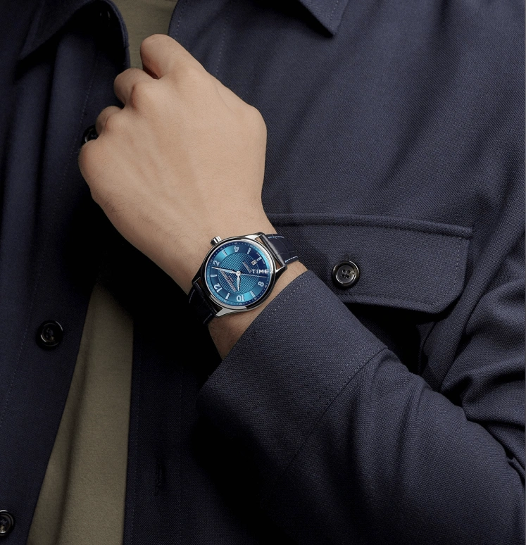 Frederique Constant,Classics 42mm,42mm,Stainless Steel,Blue,Automatic,Day,38hours,FC,FC-303RMLN5B6