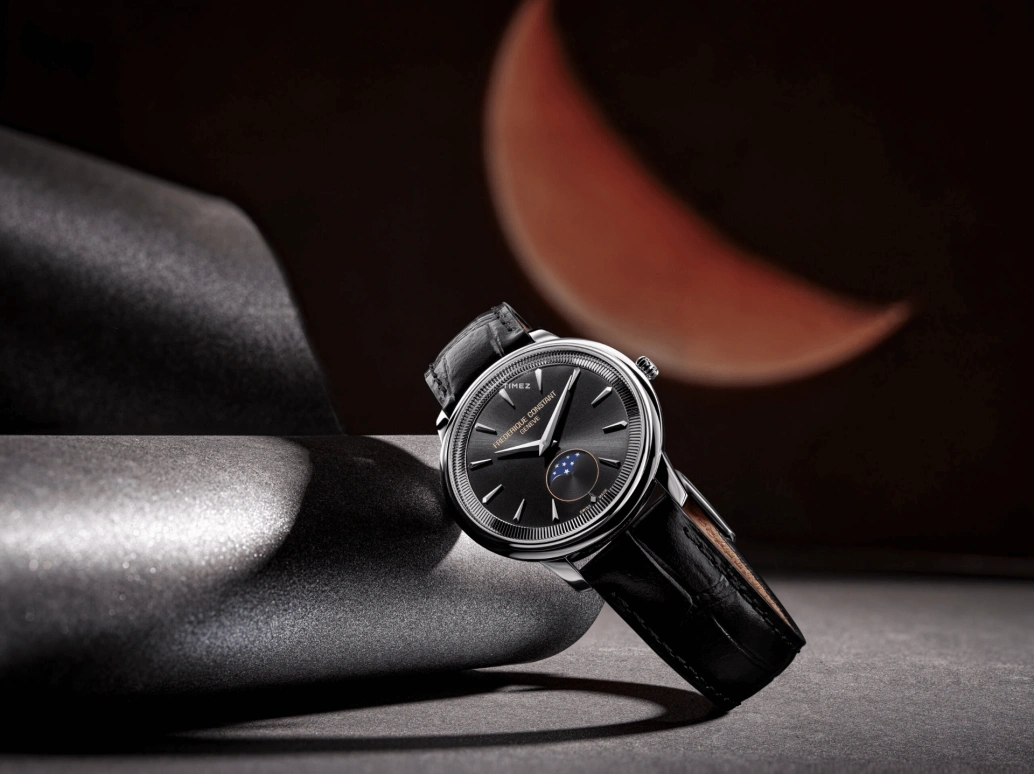 Frederique Constant,Classics 37mm,37mm,Stainless Steel,Black,Quartz,Moonphase,In-house Caliber,FC,FC-206B3S6