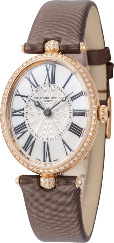 Frederique Constant,Classics 30x25mm,30x25mm,Rose Gold,Silver,Quartz,In-house Caliber,Sapphire,Crystal Glass,FC,FC-200MPW2VD9