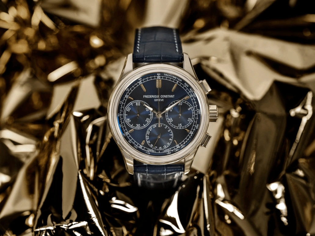 Frederique Constant,Manufacture 42mm,42mm,Stainless Steel,Blue,Chronograph,Day,Flyback,FC,FC-760N4H4