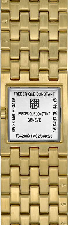 Frederique Constant,Classics 25.70mm,25.70mm,Stainless Steel,Black,Quartz,In-house Caliber,Square,FC,FC-200ONB1MC5B