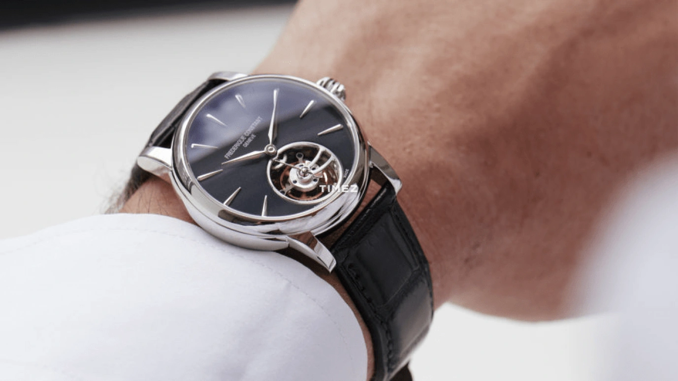 Frederique Constant,Classics 39mm,39mm,Stainless Steel,Blue,Automatic,Tourbillon,Sapphire,Crystal Glass,FC,FC-980N3H6