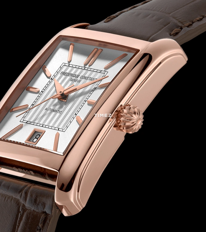 Frederique Constant,Classics 30.40x33.30mm,30.40x33.30mm,Stainless Steel,Silver,Automatic,Day,Sapphire,Crystal Glass,FC,FC-303V4C4